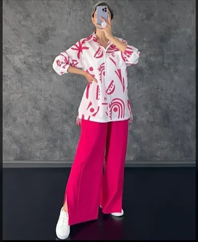 Fancy Rayon Loungewear For Women/Top Bottom Set For Women/Co-Ord Set For Women