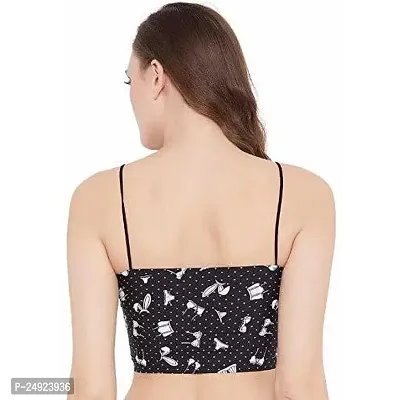 Under Secret Women Cotton printented Everyday Lightly Padded Bra Pack of 2 (Brown-Black)-thumb5