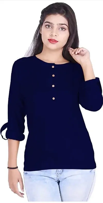 Trendy Women Button Tops