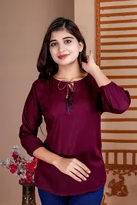 Trendy Women Top Maroon-thumb3