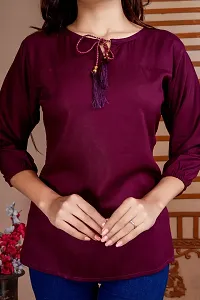 Trendy Women Top Maroon-thumb2