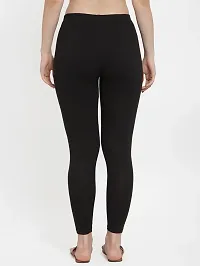 Lycra Leggings For Women (Black)-thumb3