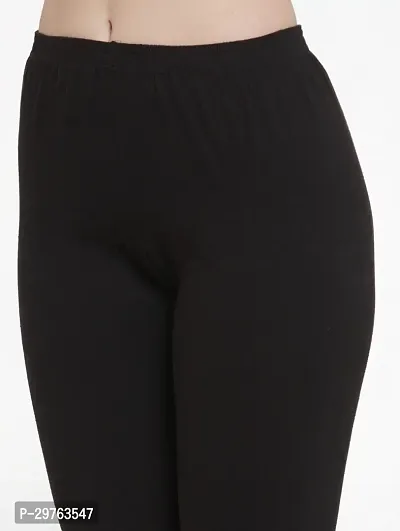 Lycra Leggings For Women (Black)-thumb2