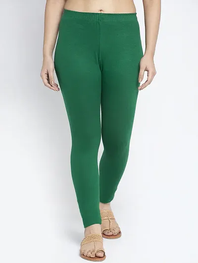 Lycra Leggings For Women (Green)