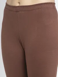 Lycra Leggings For Women (Brown)-thumb1