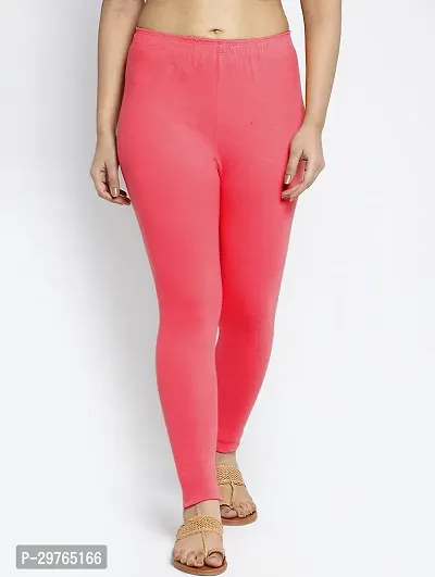 Lycra Leggings For Women (Peach)