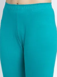 Lycra Leggings For Women (Turquoise)-thumb2