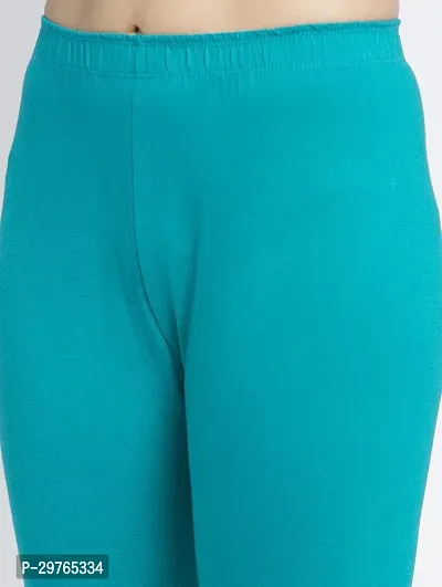 Lycra Leggings For Women (Turquoise)-thumb3