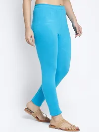 Lycra Leggings For Women (Sky Blue)-thumb2