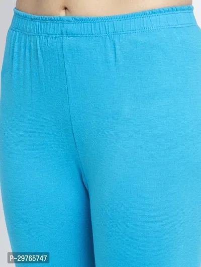 Lycra Leggings For Women (Sky Blue)-thumb4