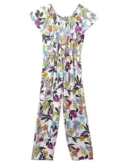 Cub McPaws Girls Floral Jumpsuit | 4 to 12 Years