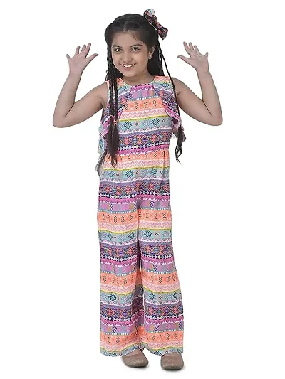 Fabulous Rayon Basic Jumpsuit For Girls