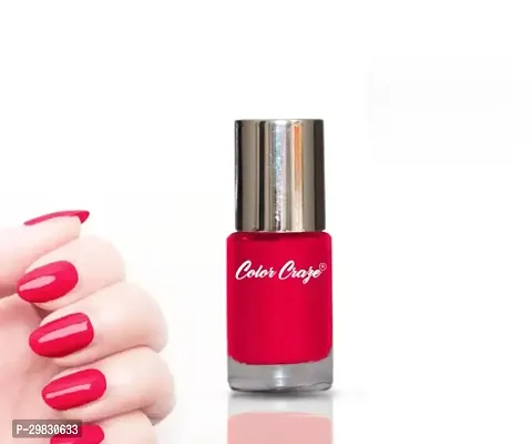 Color Craze Waterproof Nail Paint Color  Crimson Red 357