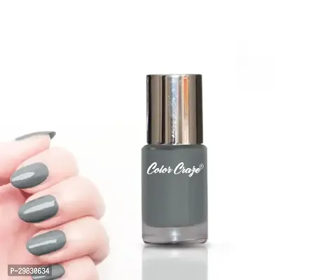 Color Craze Waterproof Nail Paint Color Steel Grey 362-thumb0