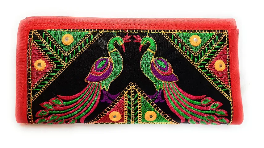 UNIQUE PRODUCT Women's Peacock Design Without Handle Clutch