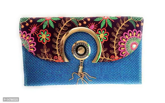 UNIQUE PRODUCT Girl  Women Stylish Jute Clutches-thumb0