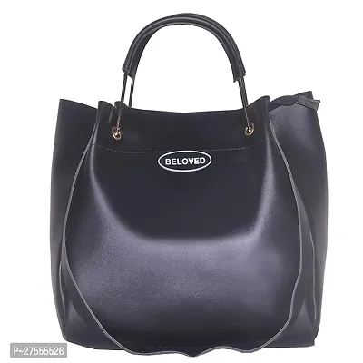 Stylish Blue Artificial Leather Solid Handbags For Women