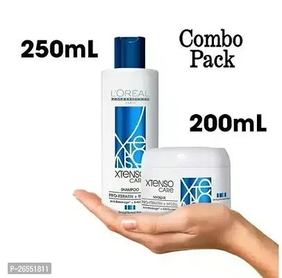 `xtenso hair shampoo+mask for smooth and stright hair pack of 1-thumb0