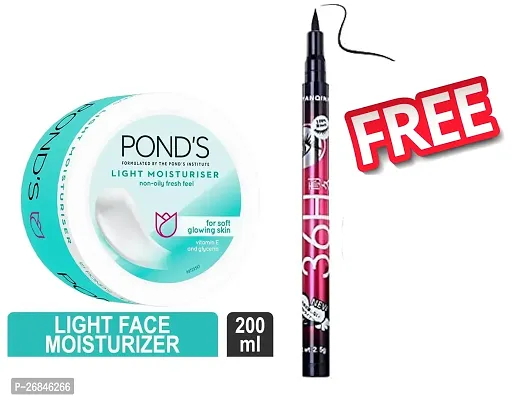 LIGHT MOISTURISE CREAM LOOK 250ML +FREE 36H EYELINER-thumb0