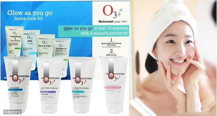 O 3+REINVENT YOUR SKIN DIAMOND TUBE GLOW  FACIAL KIT FOR GLOWING SKIN PACK OF 1