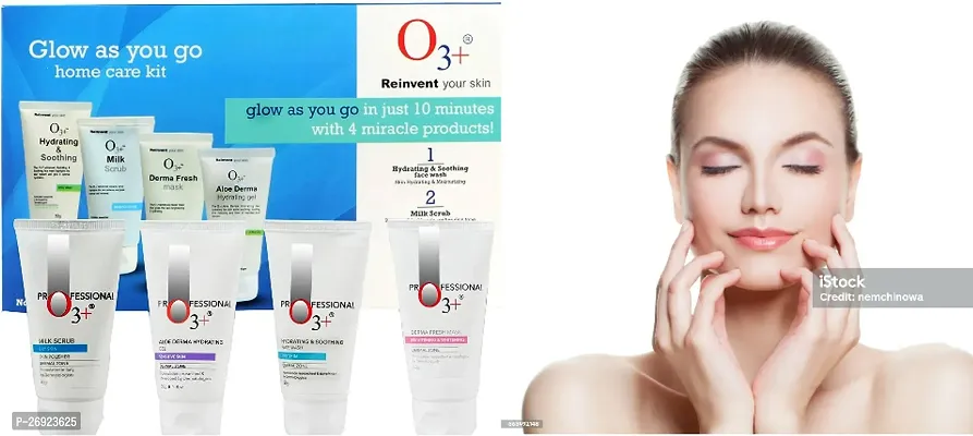 O 3+REINVENT YOUR SKIN DIAMOND TUBE GLOW  FACIAL KIT FOR GLOWING SKIN PACK OF 1-thumb0