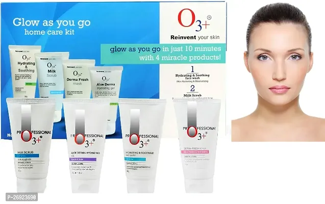 O 3+REINVENT YOUR SKIN DIAMOND TUBE GLOW  FACIAL KIT FOR GLOWING SKIN PACK OF 1^