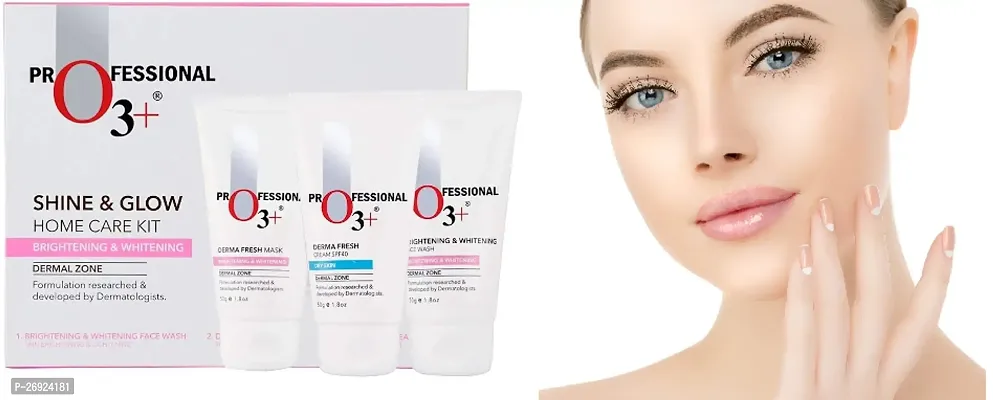 PROFESSIONAL O 3+REINVENT YOUR SKIN WHAITNING GLOW TUBE FACIAL KIT FOR GLOWING SKIN PACK OF 1@-thumb0