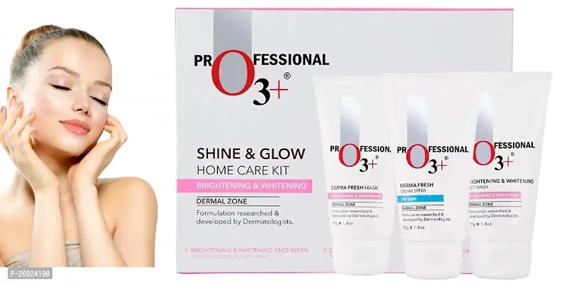 PROFESSIONAL O 3+REINVENT YOUR SKIN WHAITNING GLOW TUBE FACIAL KIT FOR GLOWING SKIN PACK OF 1#