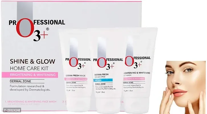 PROFESSIONAL O 3+REINVENT YOUR SKIN WHAITNING GLOW TUBE FACIAL KIT FOR GLOWING SKIN PACK OF 1*-thumb0