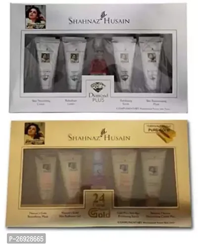 S-HAHNAAZ-HUSAIN 24 CARAT GOLD AND DIAMOND SKIN REVIVAL TUBE FACIAL KIT COMBO PACK OF 1