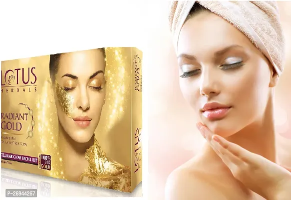 L-OTUS HERBALS RADIANT GOLD FACIAL KIT FOR INSTANT GLOW*-thumb0