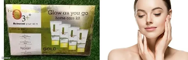 #O 3+REINVENT YOUR SKIN GOLD TUBE FACIAL KIT FOR GLOWING SKIN PACK OF 1