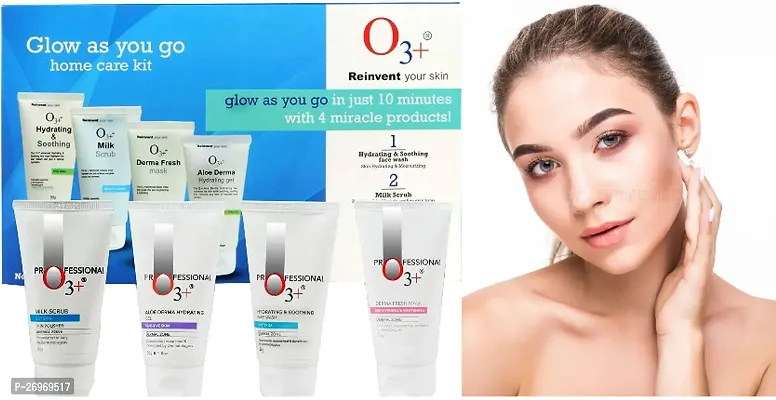 #O 3+REINVENT YOUR SKIN DIAMOND TUBE GLOW  FACIAL KIT FOR GLOWING SKIN PACK OF 1