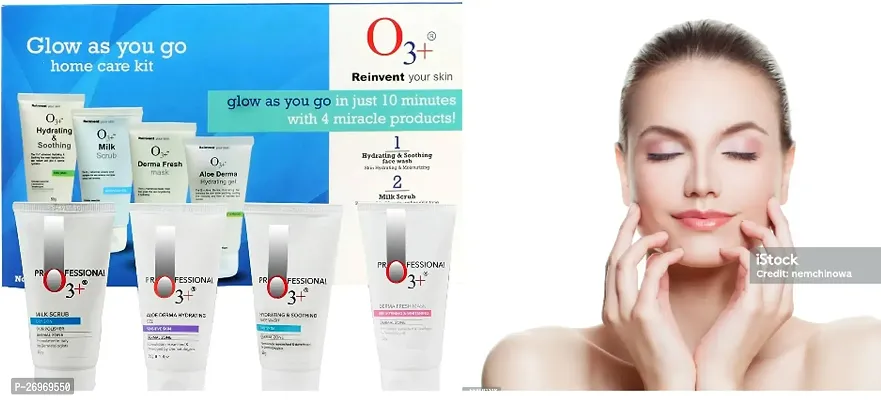 O 3+REINVENT YOUR SKIN DIAMOND TUBE GLOW  FACIAL KIT FOR GLOWING SKIN PACK OF 1