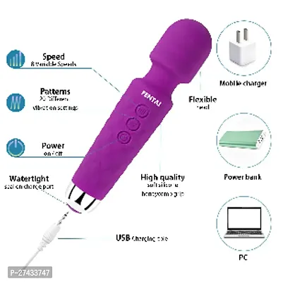 Personal Body Vibrator Massager Machine for Unisex 20 Modes and 8 Speed of Vibration Modes Water Resistant Massager tool Massager-thumb2