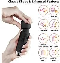 Rechargeable Body Massager for Women and Men / Handheld Waterproof Vibrate Wand Massage Machine with 20 Vibration Modes - 8 Speeds, Battery Powered, Full Body-thumb1