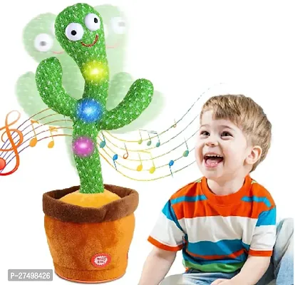 Dancing Cactus Talking Toy, Repeat What You Say Funny Education Toys For Kids  (Multicolor)-thumb0