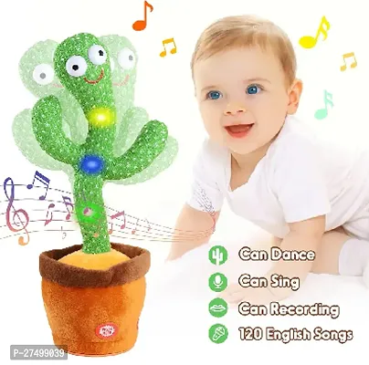 DAA'IN Talking Cactus Baby Toys for Kids Dancing Cactus  (Multicolor)-thumb0