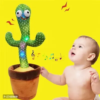 DAA'IN Talking Cactus Baby Toys for Kids Dancing Cactus  (Multicolor)-thumb0