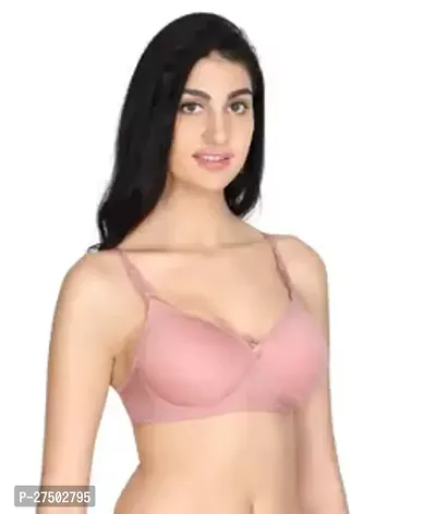 Women's Cotton Lightly Padded Full Coverage Non-Wired T-Shirt Bra Combo (Pack Of 2) Random colour will be sent-thumb2