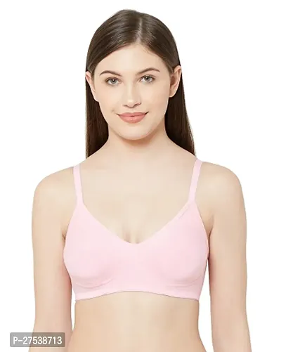Mielosa Seamless Molded Cup Cotton Blend Lightly Padded Bralette Bra-thumb0