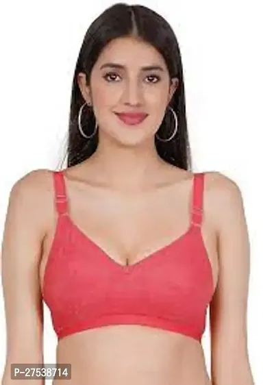 Mielosa Seamless Molded Cup Cotton Blend Lightly Padded Bralette Bra
