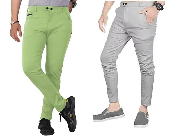 New Launched Blended Regular Track Pants For Men 