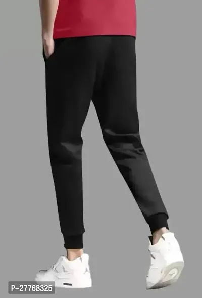 Classic Blended Solid Track Pants for Men-thumb2