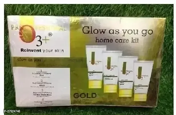 O 3+REINVENT YOUR SKIN GOLD TUBE FACIAL KIT FOR GLOWING SKIN