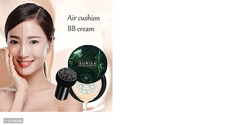 Sunisa Beauty Air Cushion Mushroom BB  CC Cream Foundation Waterproof Foundation - (Pack of 1)-thumb2