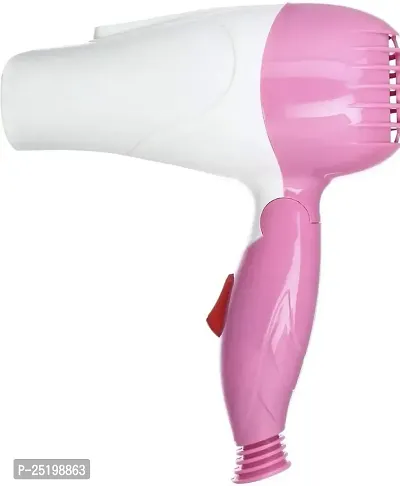 Mini Portable Hair Dryer 1000W Powerful Electric Travel Hair Dryers Small Foldable Blow Dryer Folding Hair Diffuser Blower 220V (Pink)