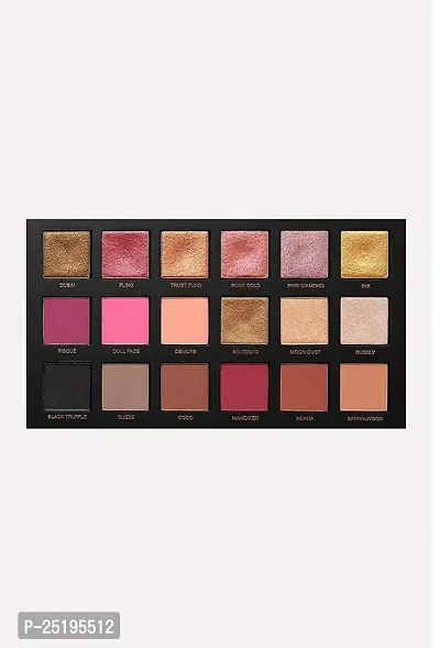 Rose Gold Edition Eyeshadow Palette - 18 Shades 5 g (Multicolor), Metallic Finish-thumb2