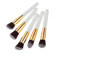 Makeup Brush Set of 10, Foundation Brush Powder Brush Eyeshadow Brushes (White Color)-thumb2