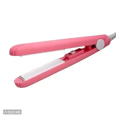Hair Straightener Beauty Mini Professional Straighteners Temperature Control Flat Iron 45W Straightener for Women (Pink colour)